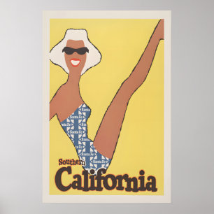 Poster Caminho de Ferro da Califórnia do Sul - Santa Fe