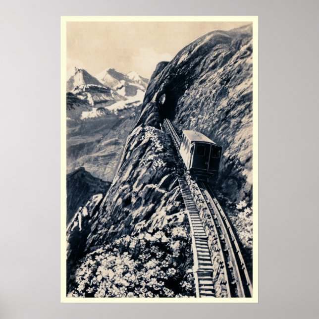 Póster Caminho-de-montanha-russa mais inclinado (Frente)
