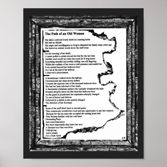 Póster Caminho de Uma Mulher Velha (Frente)