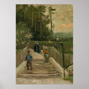 Poster Caminho de Van Gogh em Montmartre