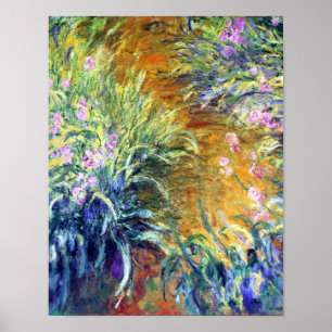 Poster Caminho do Jardim através da Íris por Monet