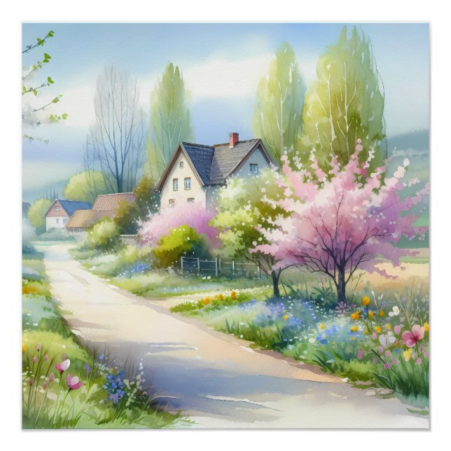 Póster Caminho do País das Flores Enfeitiçadas (Frente)