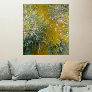Poster Caminho entre os Íris, Monet
