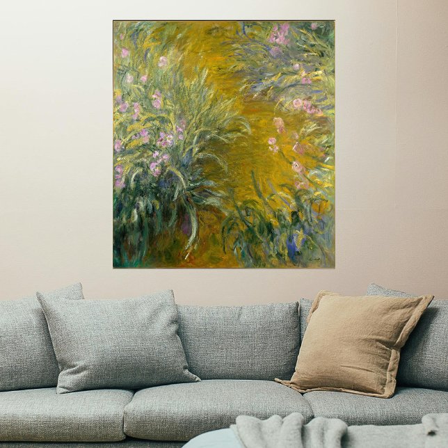 Poster Caminho entre os Íris, Monet (Criador carregado)