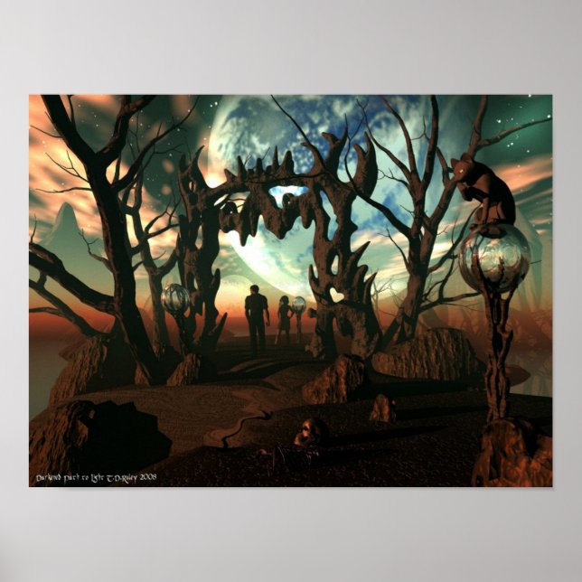 Poster Caminho Escuro para a Luz (Frente)