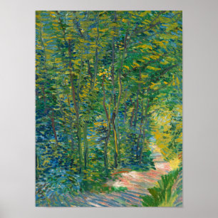 Poster Caminho na floresta, 1887, por Vincent van Gogh