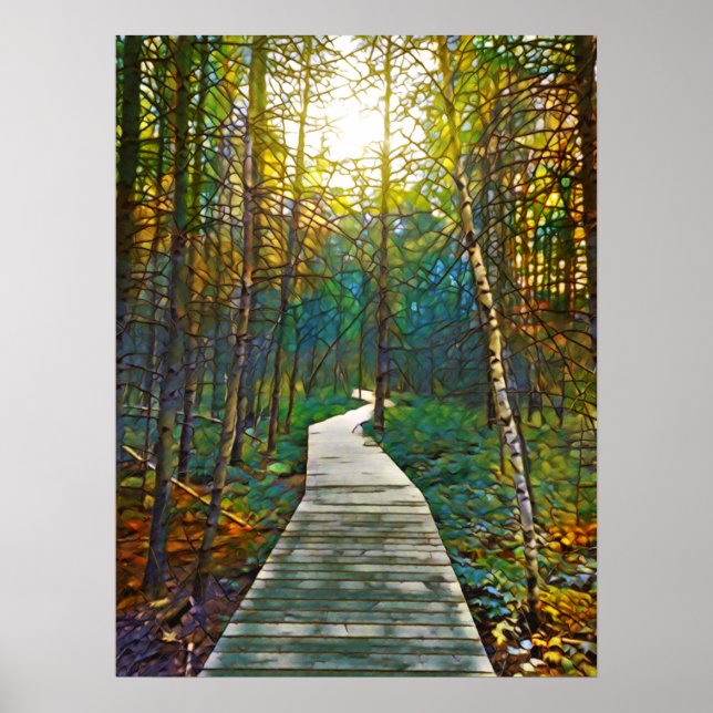 Poster Caminho na Floresta Design 263 (Frente)