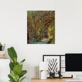 Póster Caminho na floresta por Vincent van Gogh
