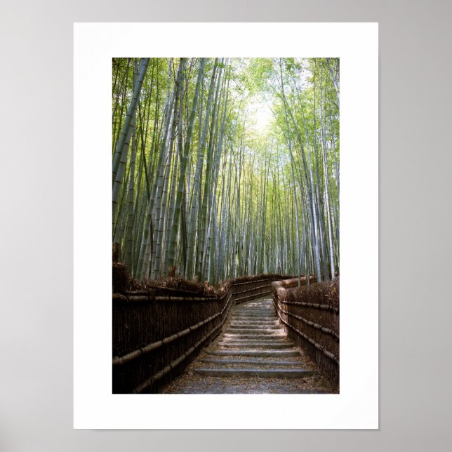Poster Caminho pelo Bamboo - Sagano, Kyoto (Frente)