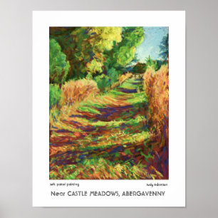 Póster Caminho Perto dos Prados do Castelo, Abergavenny I