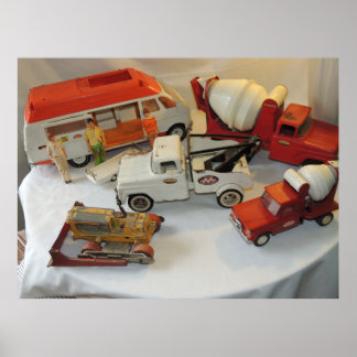 Poster Caminhões e Brinquedos de Vintage/Retro Tonka