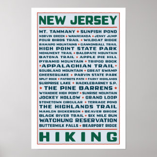 Póster Caminhos de Passagem de Nova Jersey
