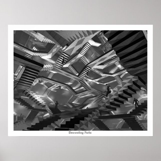 Póster Caminhos Decrescentes (Frente)