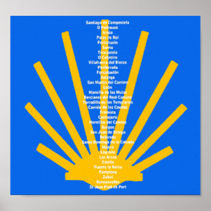 Poster Camino de Santiago A rua James 0299