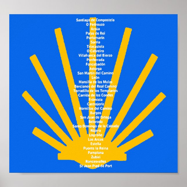 Poster Camino de Santiago A rua James 0299 (Frente)