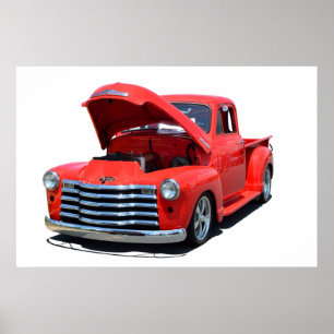 Póster Camionete restaurado de Chevrolet