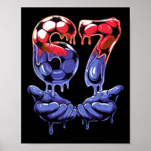 Poster Camisa 67 de Futebol para Meninos — Camiseta 67 pa