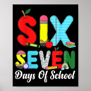 Poster Camisa 67 Dias de Escola Professor Crianças Engraç