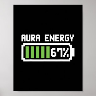 Poster Camisa Aura Energy 67 Piada Meme Seis Sete 6 7 Hum