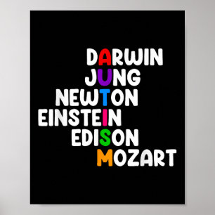 Poster Camisa Autismo Para Crianças - Darwin Jung Newton 