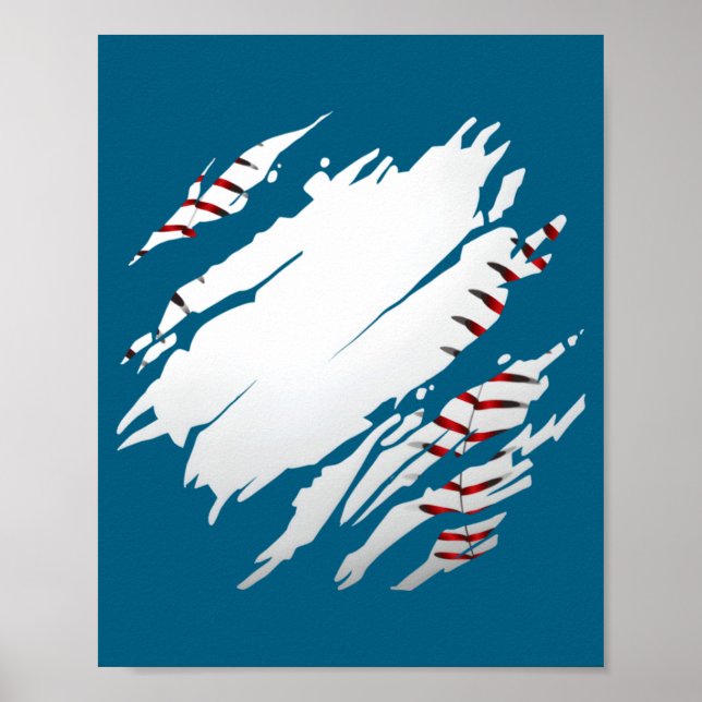 Poster Camisa Beisebol Beisebol (Frente)