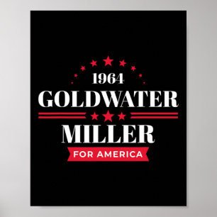 Poster Camisa Byrry Goldwater Republicano Campanha 1964 