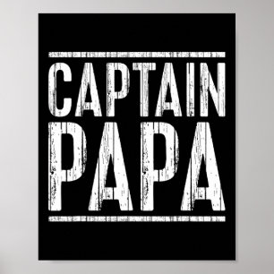 Poster Camisa Capitão Papai Barco Pontão Dia dos Pais Pes