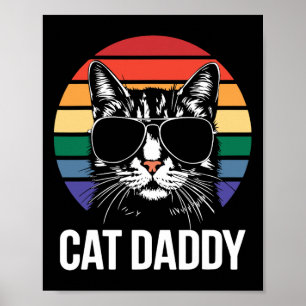 Poster Camisa Cat Daddy Melhor Pai de Gato de Todos os Ho