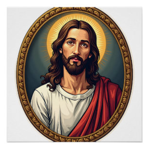 Póster Camisa com selo da palma de Jesus com gravação vin
