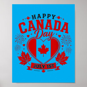 Poster Camisa da Bandeira Canadense Mulheres Homens Crian