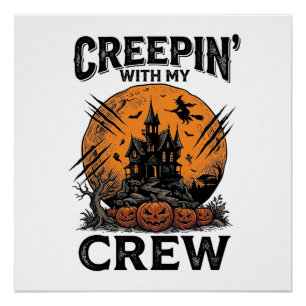 Póster Camisa da Casa Assombrada de Halloween com Minha G