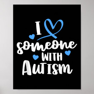 Poster Camisa Da Família Autismo Alguém Com Autismo Awa