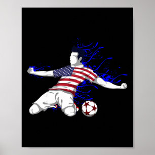 Poster Camisa da Seleção de Futebol dos Estados Unidos da