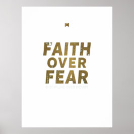 Poster Camisa de Academia Cristã | Motivação de Treino Fé