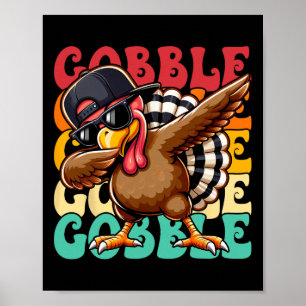 Poster Camisa de Ação de Graças para Meninos Crianças Beb