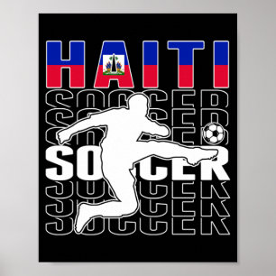 Poster Camisa de Amantes de Futebol do Haiti - Haitiano O