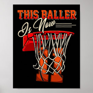 Poster Camisa de Aniversário de 11 anos para Menino Sketl