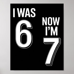 Poster Camisa de Aniversário de 7 Anos - Era 6 Agora Sou 