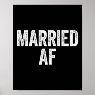 Poster Camisa De Aniversário De Casamento Af Casada