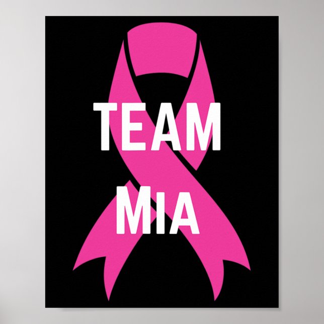 Poster Camisa de Apoio ao cancer de mama Personalizada do (Frente)