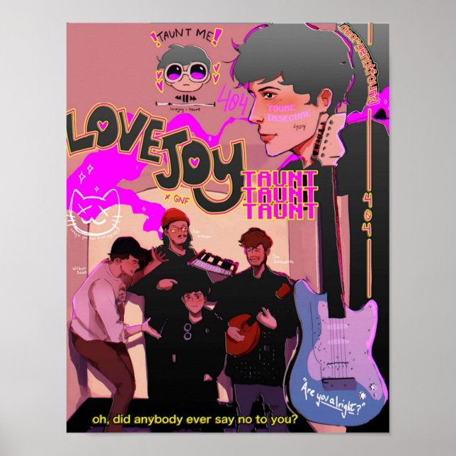 Poster camisa de banda lovejoy banda amor rua joy banda (Frente)
