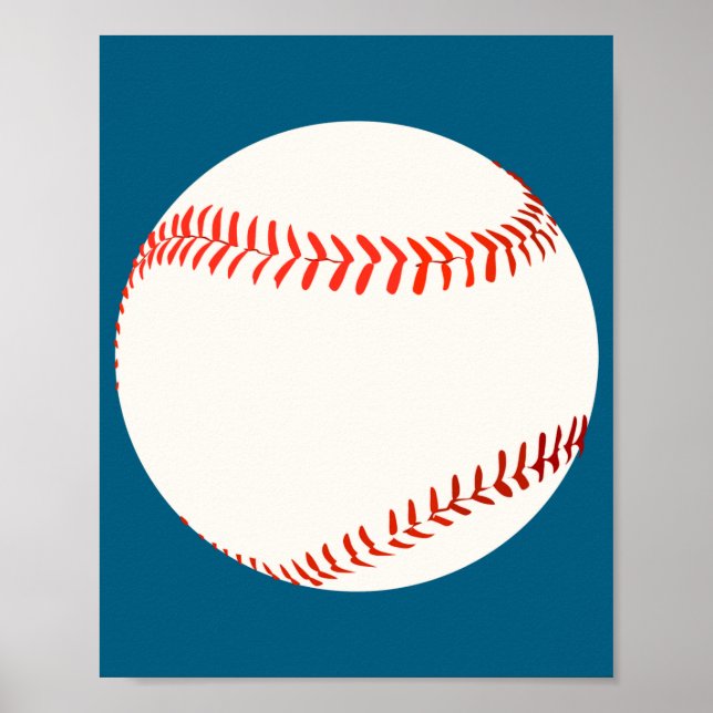 Poster Camisa de Beisebol (Frente)