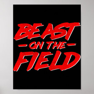 Poster Camisa de Beisebol Besta no Campo Futebol