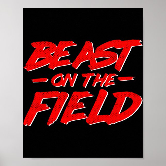 Poster Camisa de Beisebol Besta no Campo Futebol  (Frente)