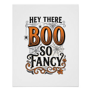 Póster Camisa de Boo de Halloween Gravura Vintage Assusta