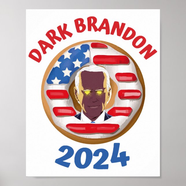 Poster Camisa de brandon escura joe Biden 2024 meme (Frente)