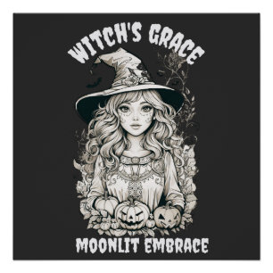Póster Camisa de Bruxa do Halloween Camisas de queda un