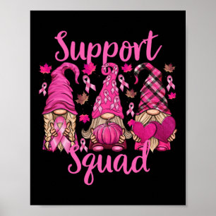 Poster Camisa De cancer Para Gnomos Femininos Apoiam Gnom