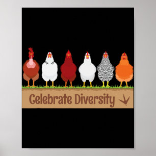 Poster Camisa de Celebrar a Diversidade Para Amantes de F