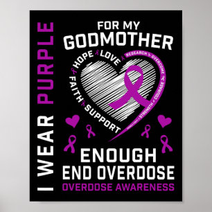 Poster Camisa de conscientização sobre o fim do overdose